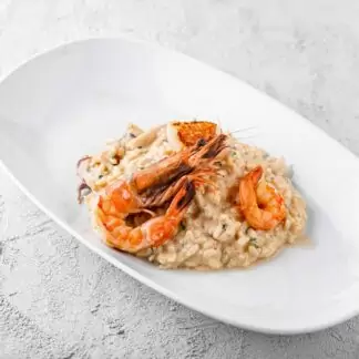 Вершкове різотто з морепродуктами